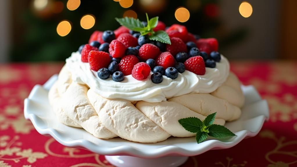 festive pavlova berry delight