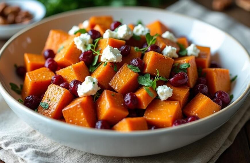feta cranberry sweet potato salad
