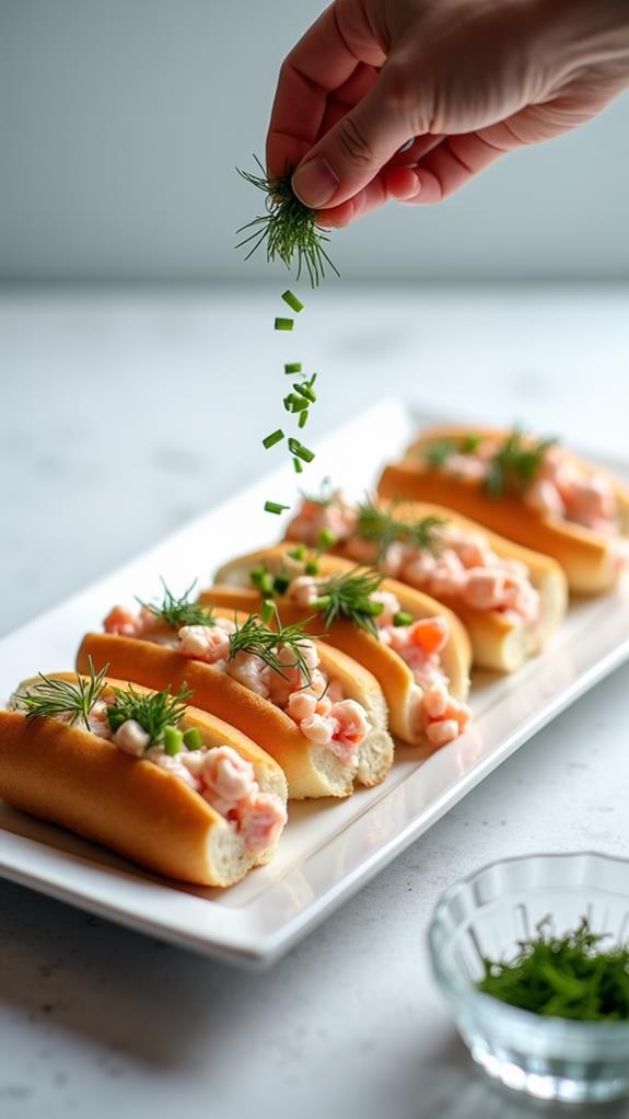 garnish with fresh herbs