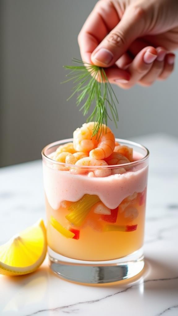 garnish with fresh herbs