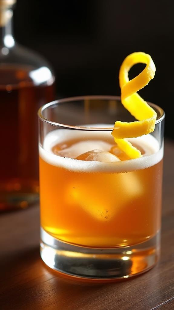 garnish with lemon twist