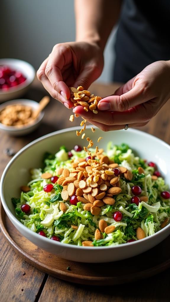 garnish with toasted nuts