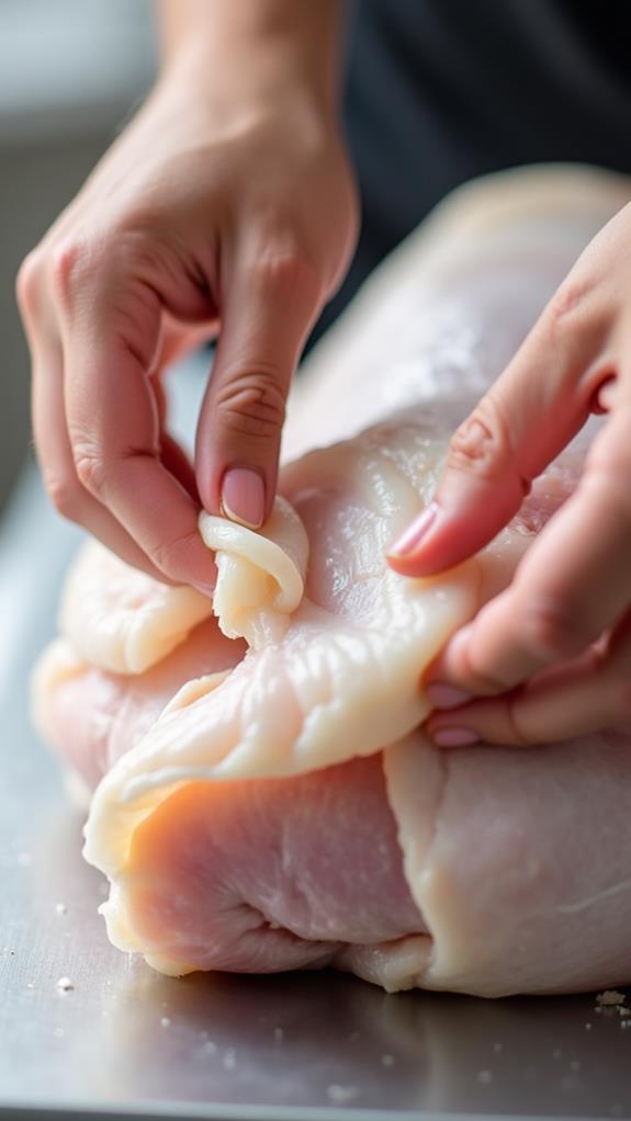 gently loosen turkey skin