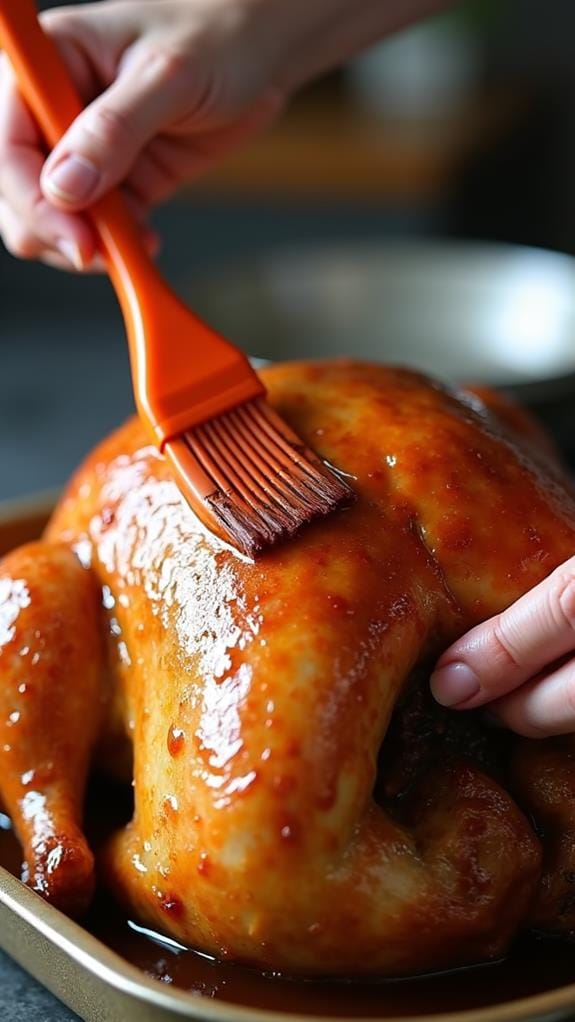glaze turkey before roasting