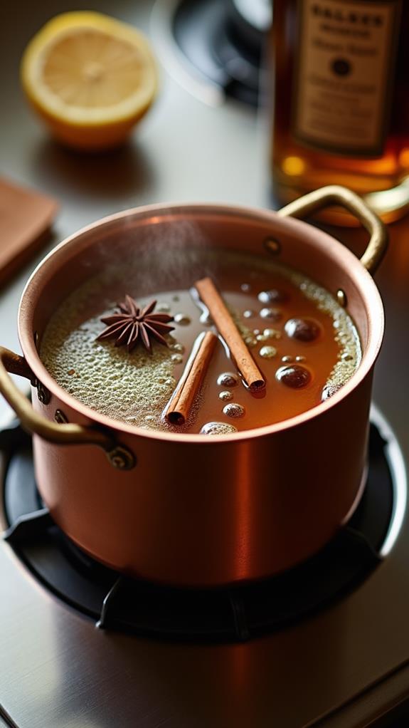 heat mixture to simmer
