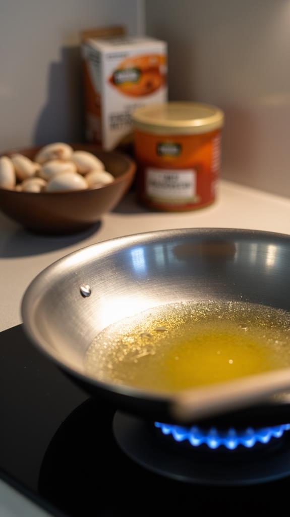 heat oil in skillet