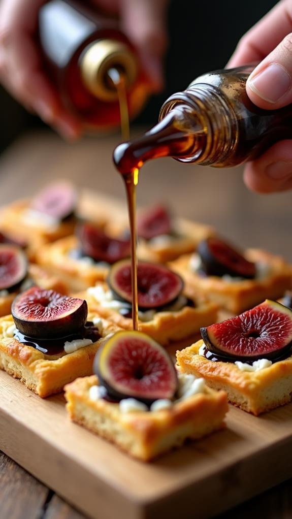honey and balsamic drizzle