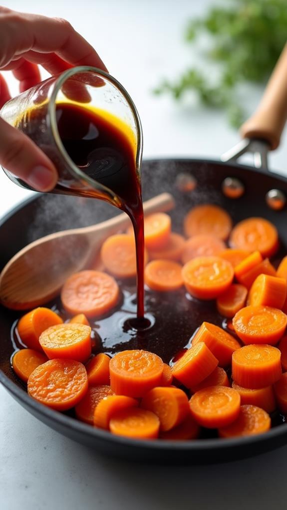incorporate balsamic vinegar mixture