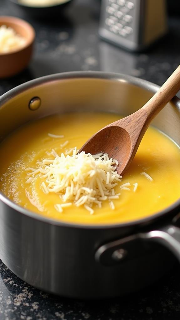 incorporate parmesan into polenta