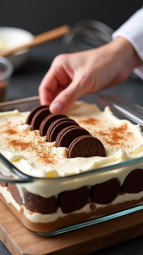 layer cookies and cream
