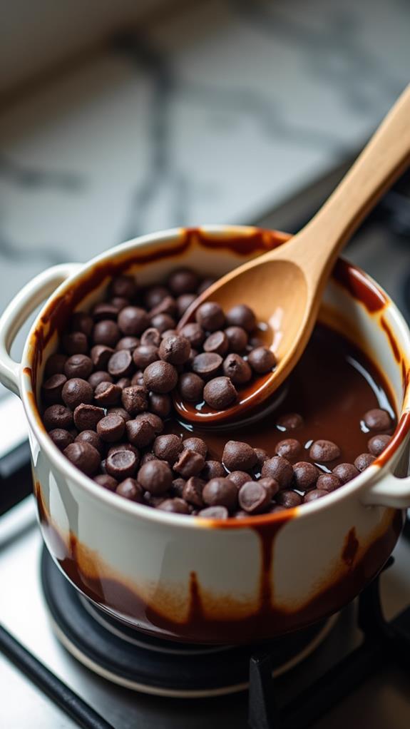 melt dark chocolate chips