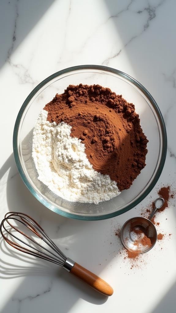 mixing dry ingredients together
