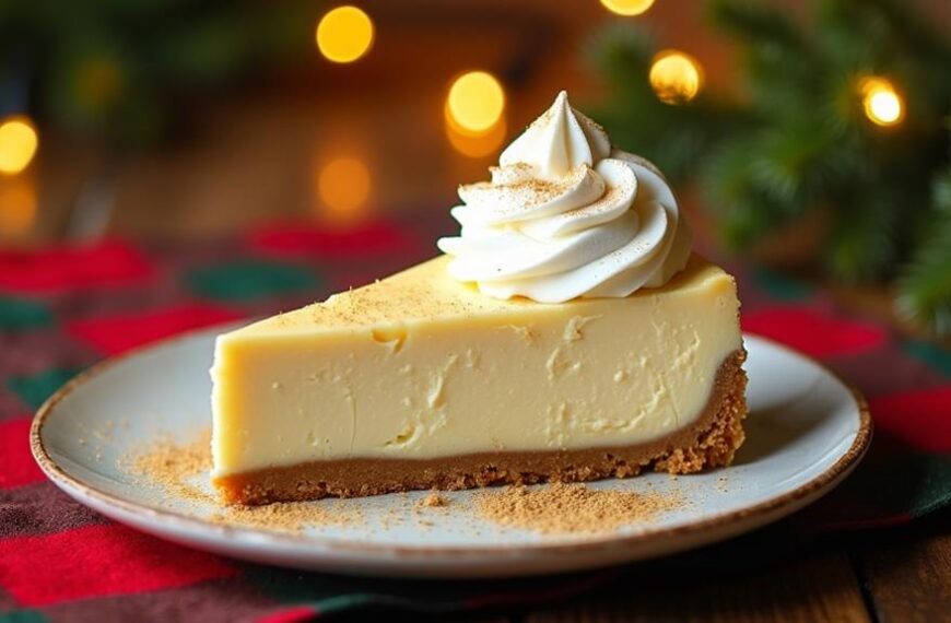 nutmeg whipped cream cheesecake