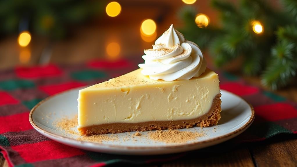 nutmeg whipped cream cheesecake