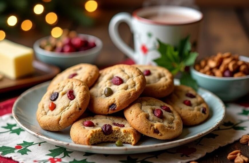 nutty fruitcake inspired cookies