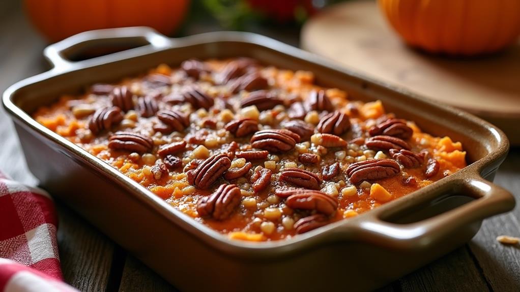pecan topped sweet potato casserole