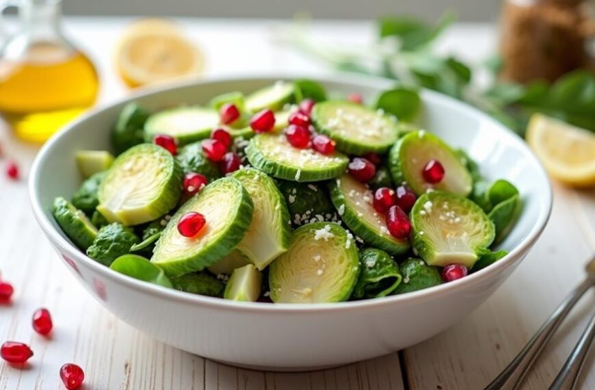 pomegranate brussels sprout salad