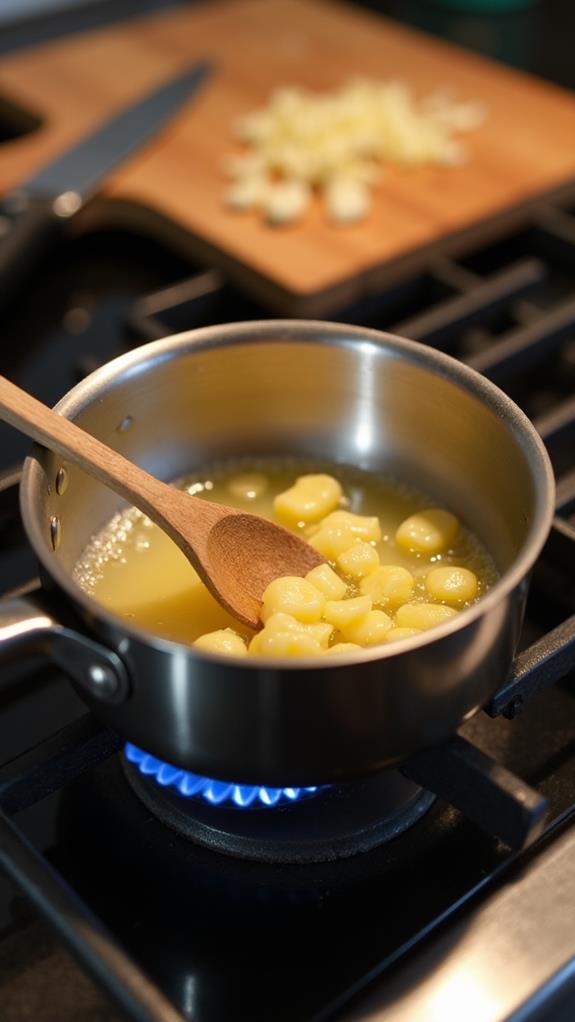 prepare garlic butter mixture
