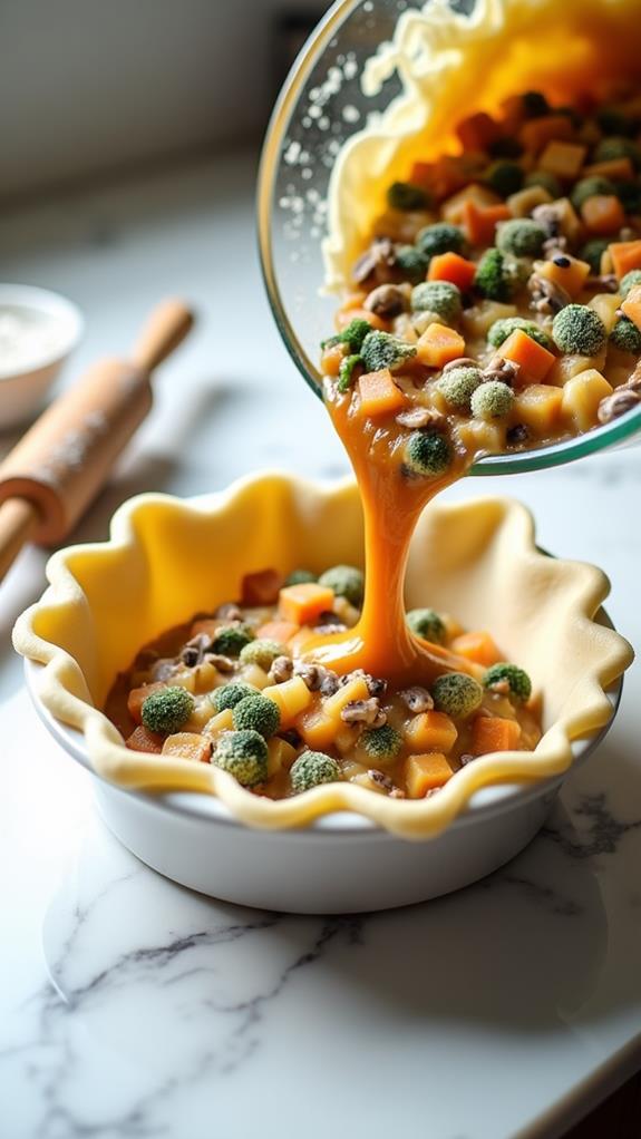 prepare pie dish first