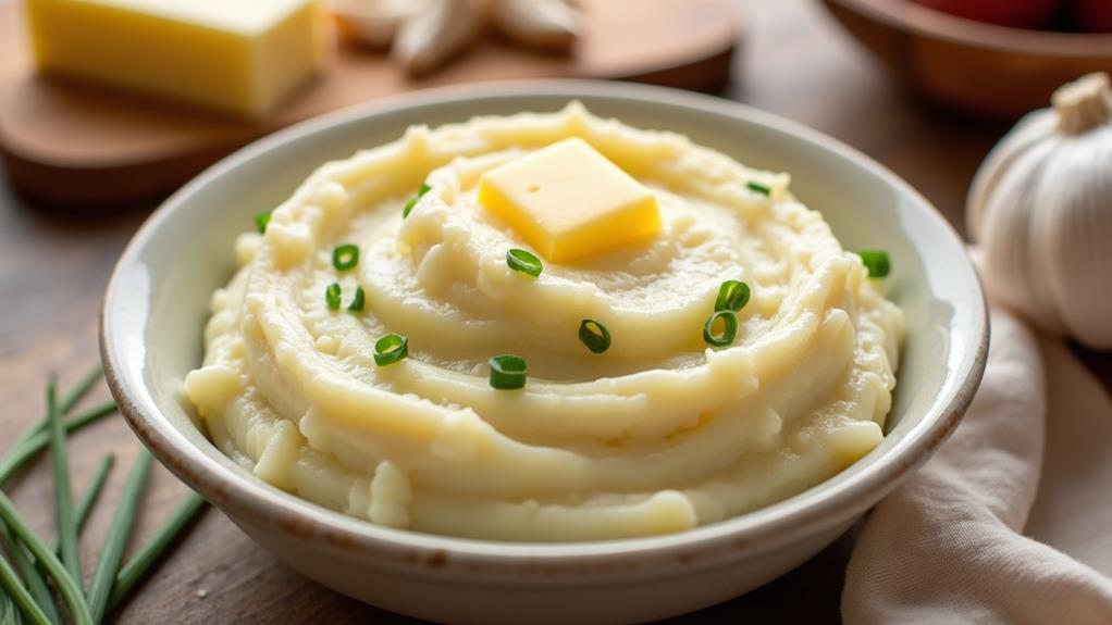 rich buttery garlic potatoes