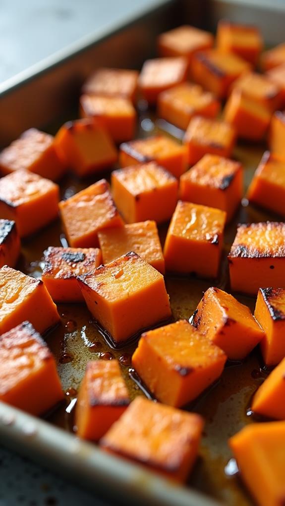 roast sweet potatoes step