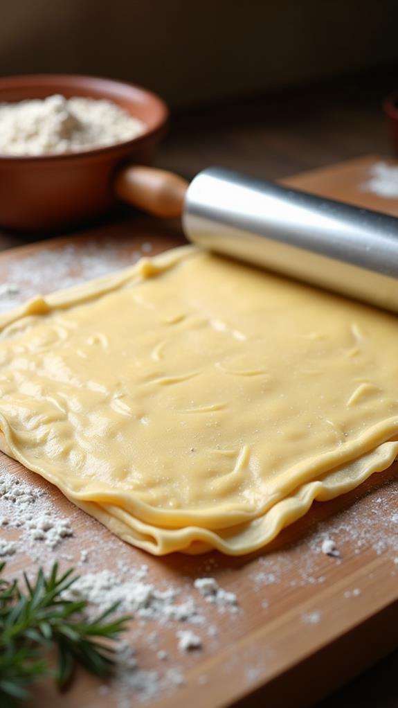 roll out puff pastry
