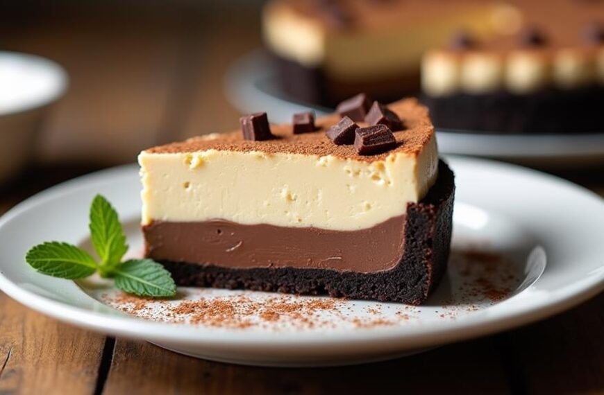 rum mousse black bottom pie