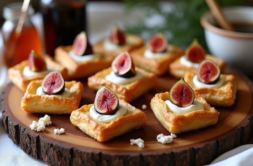 savory fig goat cheese bites