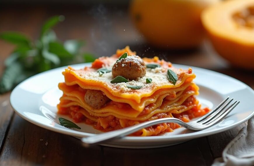 savory meatball squash lasagna