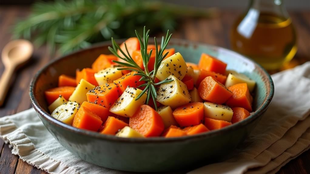 savory roasted veggie mixture