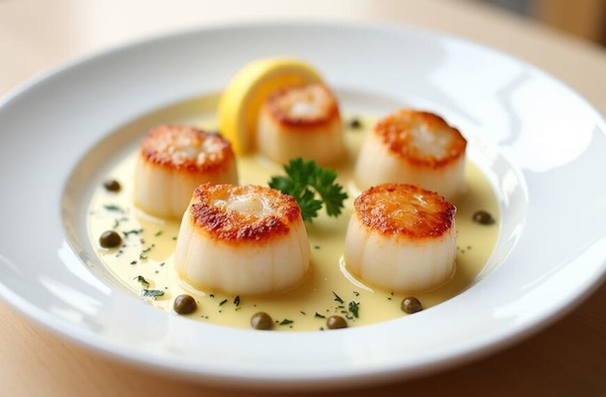 seared scallops lemon caper sauce