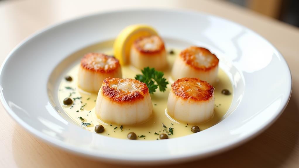 seared scallops lemon caper sauce