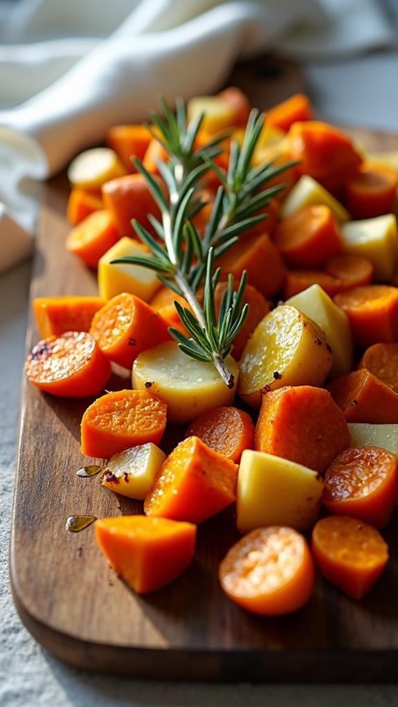 serve hot add garnish