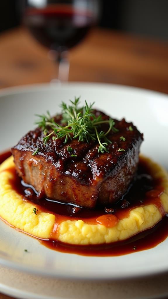 serve ribs with polenta
