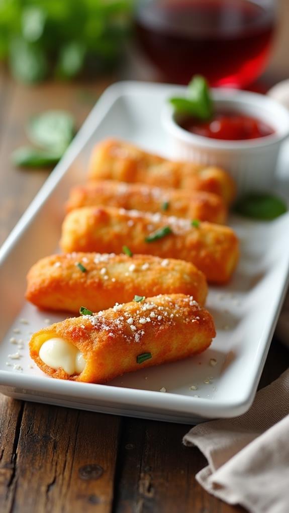 serve with marinara sauce