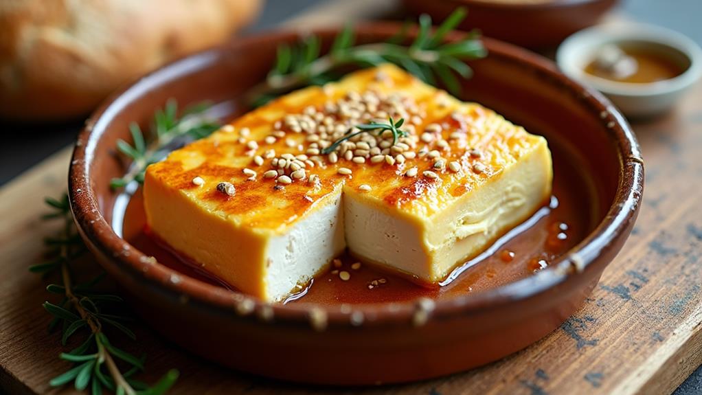 sesame honey baked feta