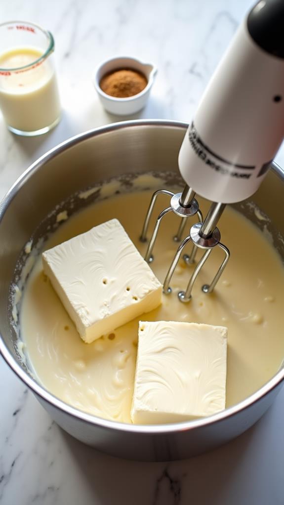 smooth cream cheese preparation
