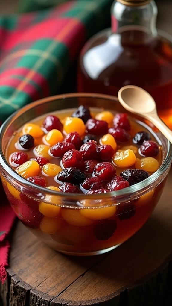 soak fruits in brandy