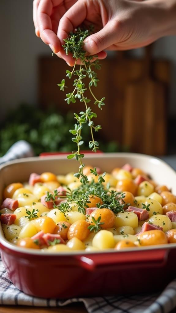 sprinkle thyme on top