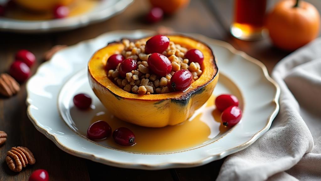 stuffed acorn squash delight