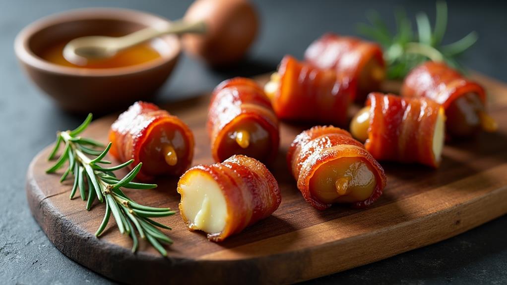 stuffed cheese wrapped dates