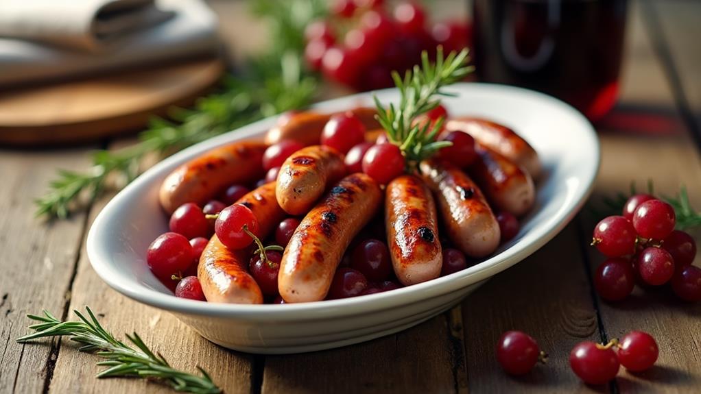 sweet savory roasted sausage grapes