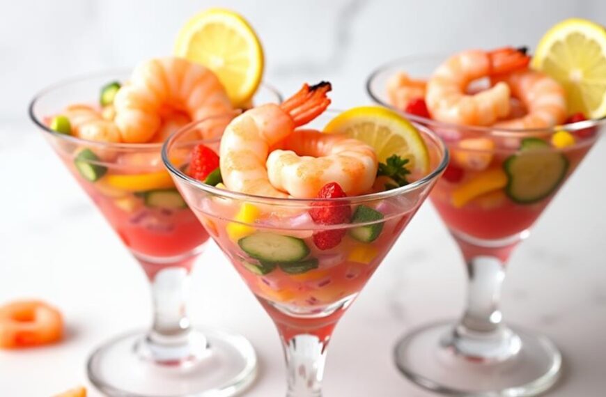 vibrant prawn cocktail delight