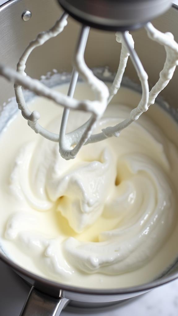 whip egg whites stiffly