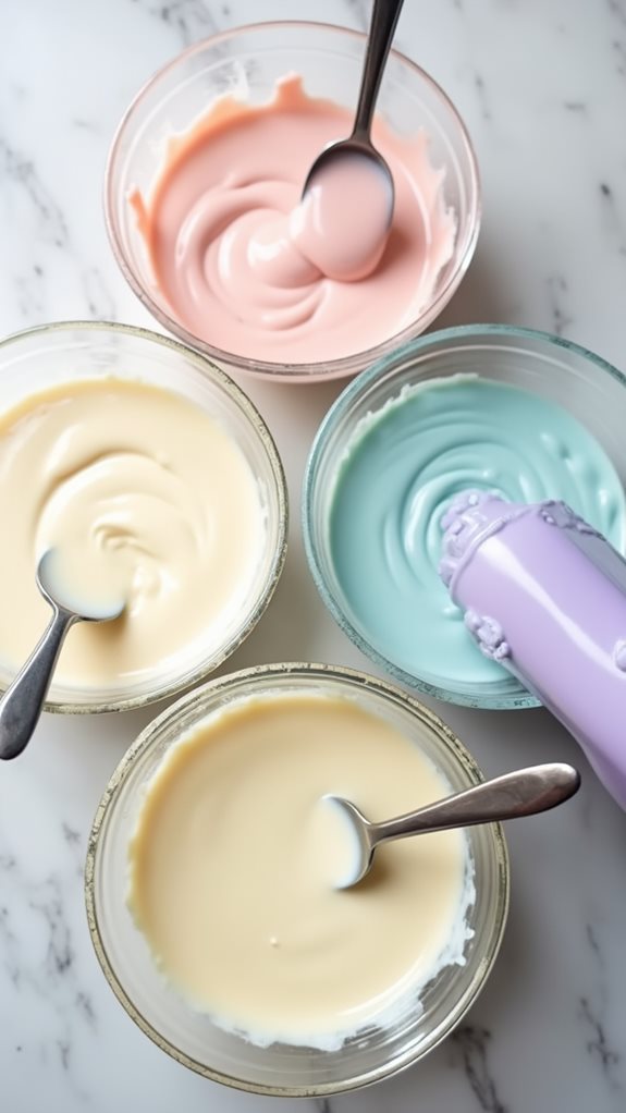 add food coloring carefully