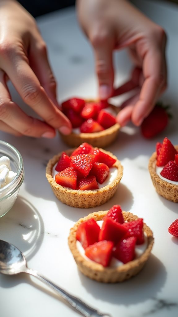add fresh berries topping