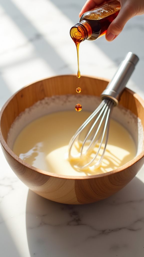 add vanilla extract mixture