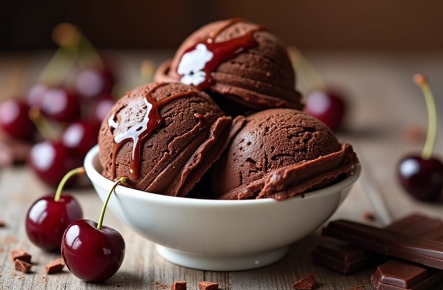 cherry chocolate ice cream