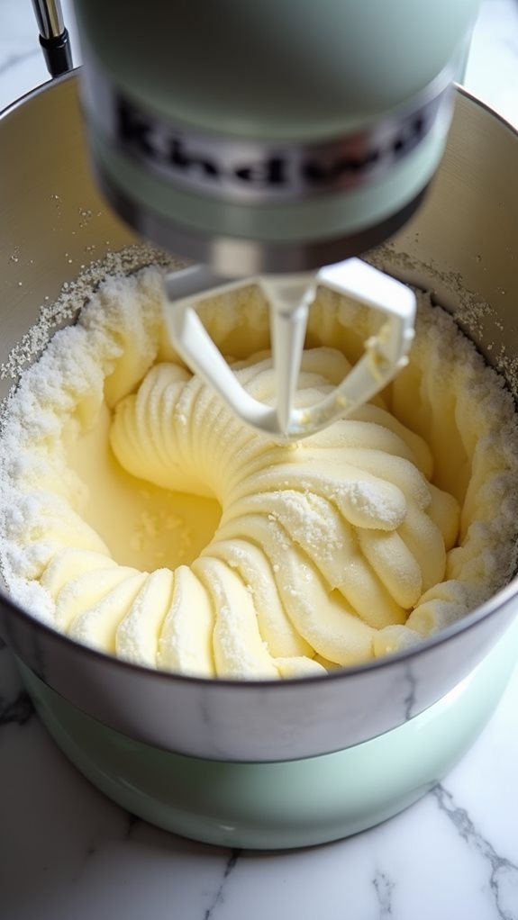 combine butter and sugar