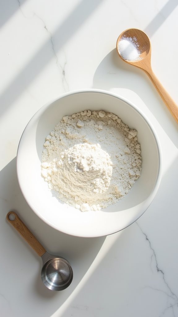 combine dry ingredients thoroughly